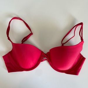 Victorias secret red demi bra